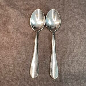 Towle‎ BOSTON ANTIQUE Glossy 2 Oval Soup / Place Spoons Towle 18-10 Stainless